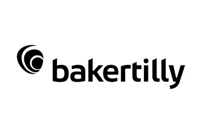Logo van Baker Tilly, opdrachtgever van AI spreker Hendrik van Zwol