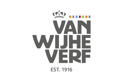 Logo van Van Wijhe Verf, opdrachtgever van AI spreker Hendrik van Zwol