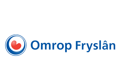 Omrop Fryslân media-logo van AI spreker Hendrik van Zwol