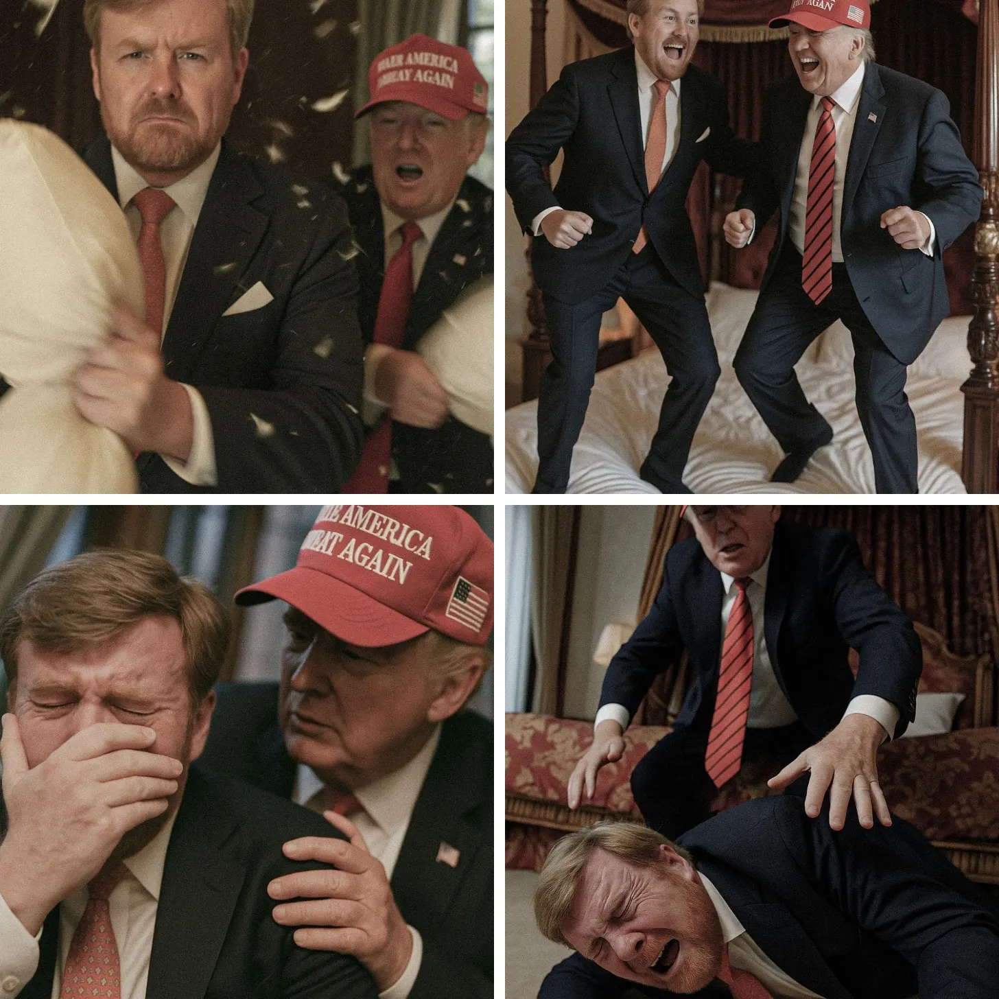 Trump heeft bij Willem-Alexander gelogeerd